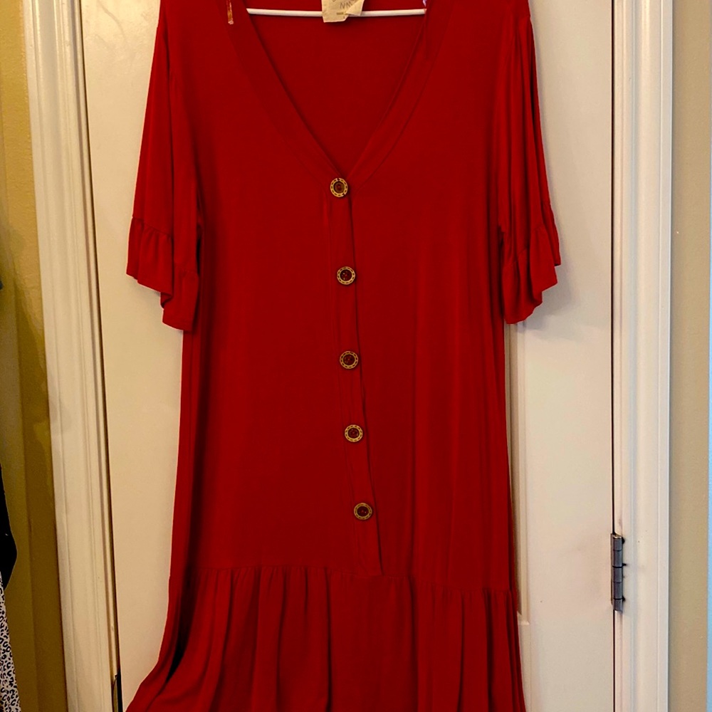 Burnt orange dress